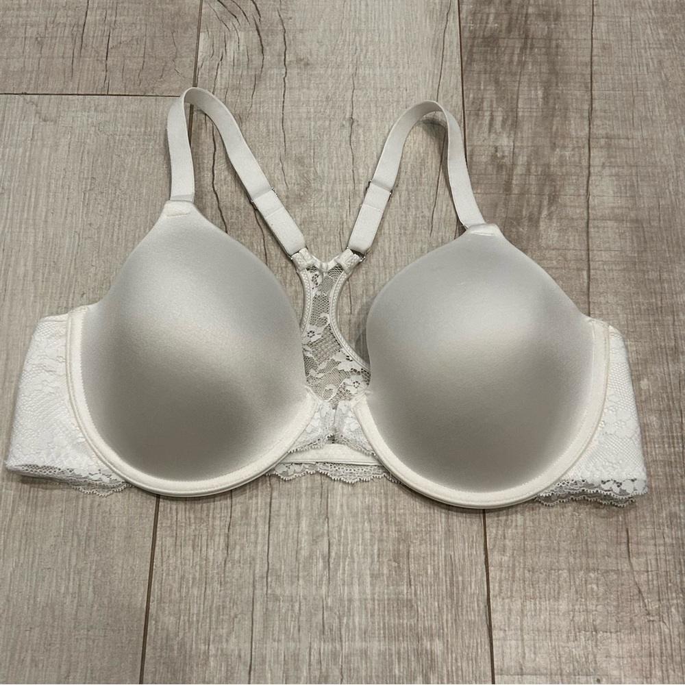 New Mademoiselle Sz 38 C front closure Elegant White Women's Bra - Picture 4 of 6